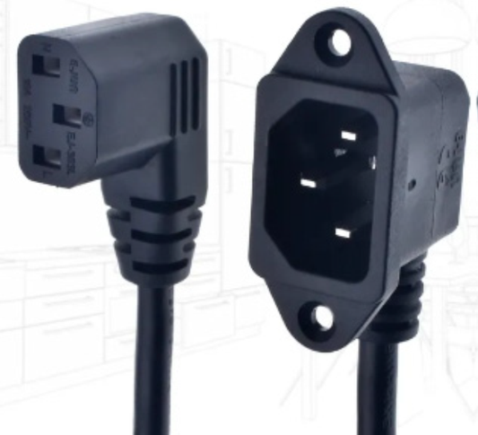 Power cable L-plug(56) of MIDORI PC case